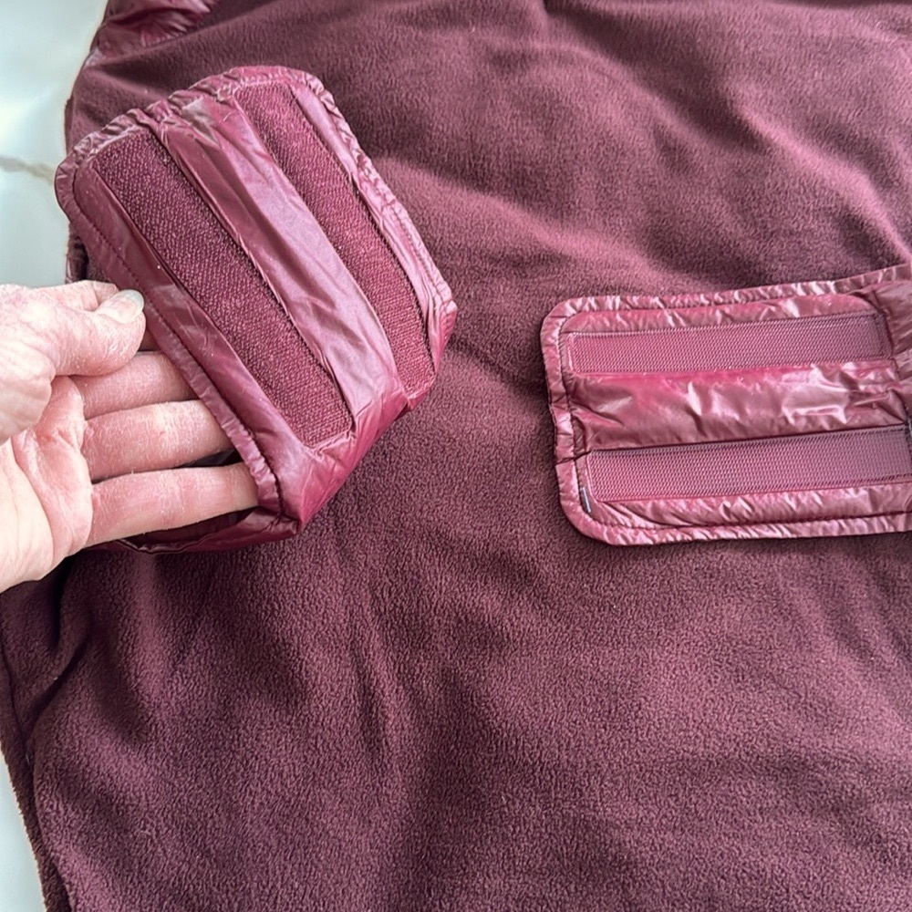 New Pajar Pup Zola dog jacket w/faux fur trimmed hood.  Size XXL. Color Merlot. - Picture 10 of 16